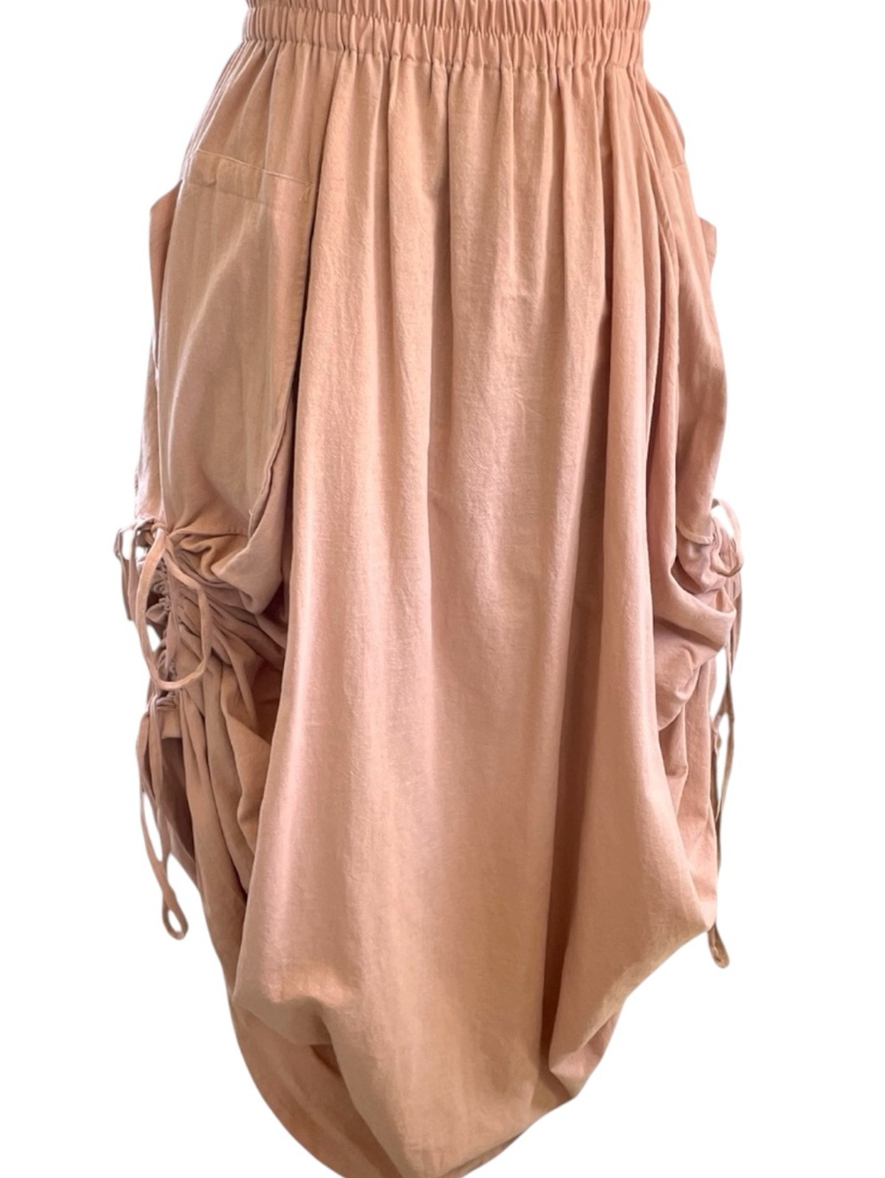 Thal:uta boho skirt, one size, adjustable side ties, cotton, fair trade item - Picture 4 of 8